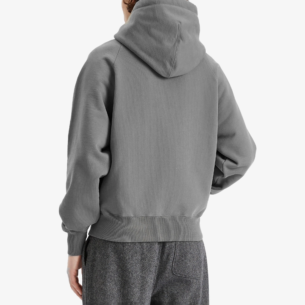 AMI Paris Men's Tonal ADC Hoodie Smoke Grey